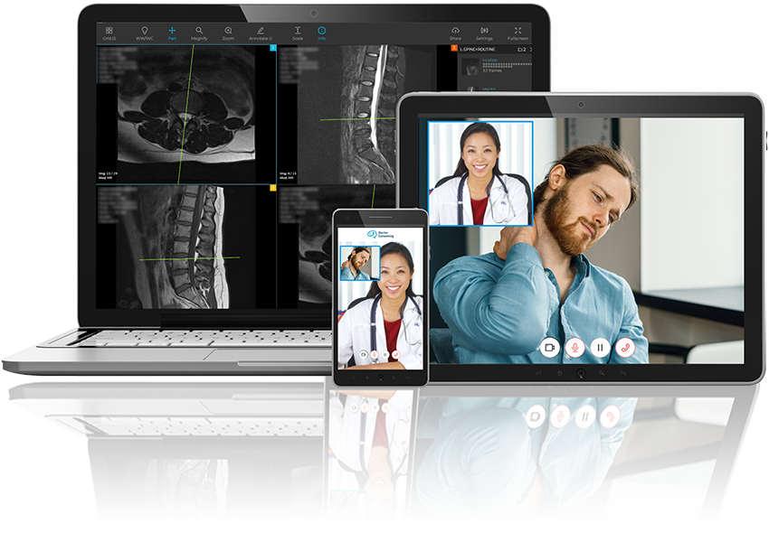 Doctor Consulting Device Screens